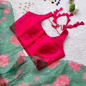 Crimson Red Halter Neck Blouse